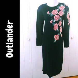 Vintage wool sweater dress Outlander